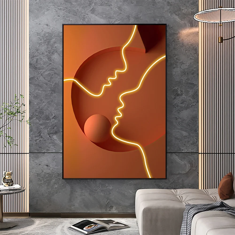 Modern Soyut İnsanlar Duvar Dekoru Sanatı