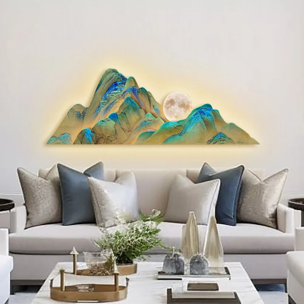 Yaratıcı Düzensiz Dağ Lambası Duvar Dekorasyonu